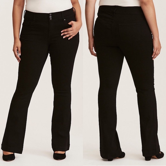 plus size flare leg jeggings